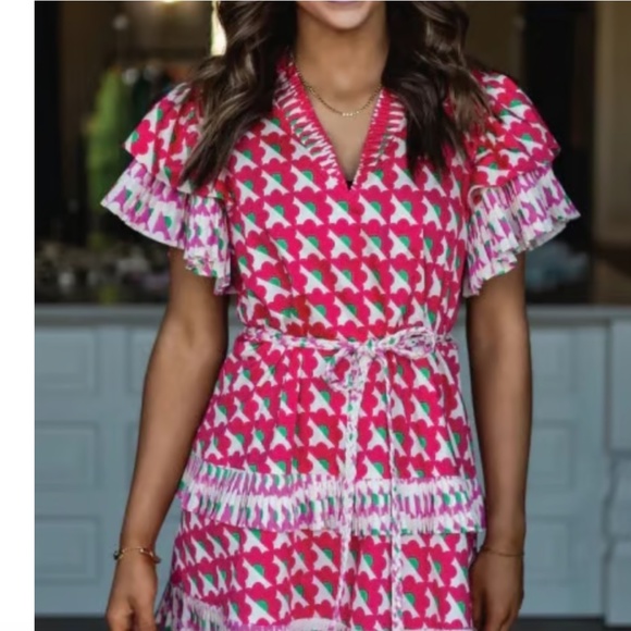 Alden Adair Courtney Dress – Red, Size M - Picture 2 of 16